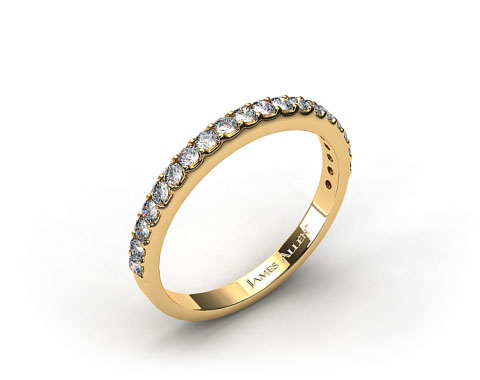 18k Yellow Gold 0.57ct Common Prong Diamond Wedding Ring
